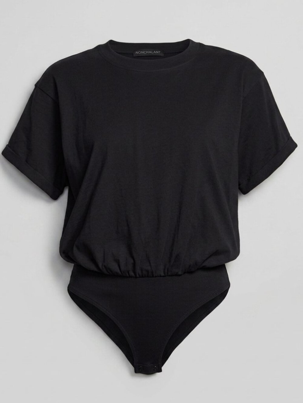 Nonchalant Label  Bette Short-Sleeve Cotton Bodysuit Size Large NWT
